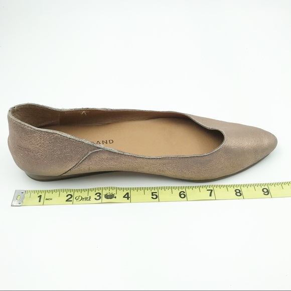 LUCKY BRAND Bylando Rose Gold Pointed Toe Flats Shoes - Picture 13 of 13